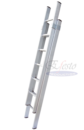 Scala in alluminio a 2 elementi - Aluminium extension ladderat 2 elements  Cerva 2 Professional - Scale in alluminio Efesto Production