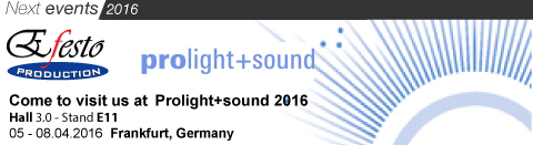 Efesto al prolight sound 2016 Visit US