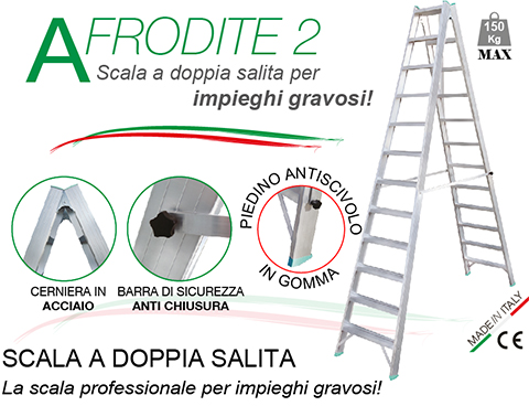 Scala in alluminio Afrodite 2