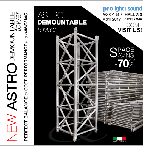 Astro domountable tower of Efesto Production