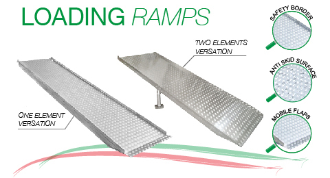 Aluminium loading ramp Efesto Production