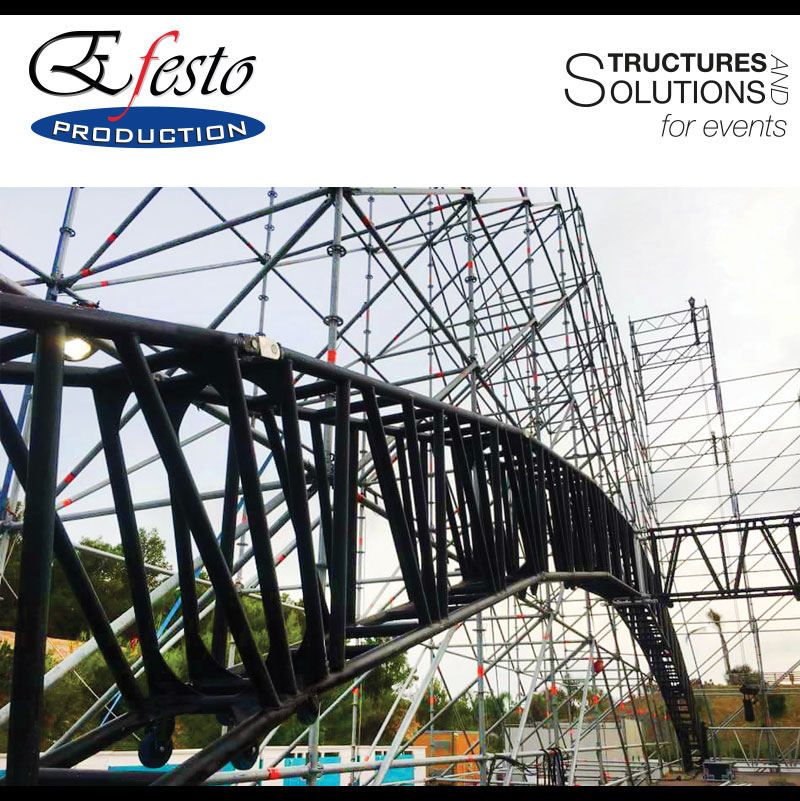 Rectangular section hight load aluminium truss-1