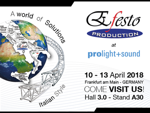Efesto at prolight + Sound 2018 - Francoforte